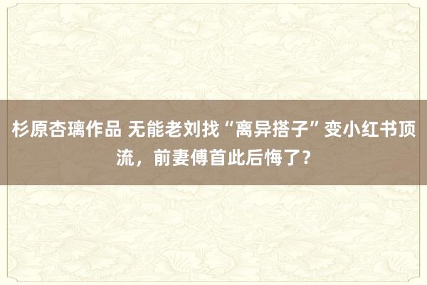 杉原杏璃作品 无能老刘找“离异搭子”变小红书顶流，前妻傅首此后悔了？