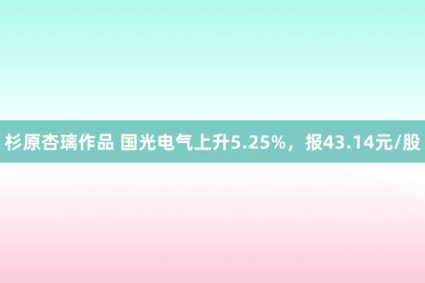 杉原杏璃作品 国光电气上升5.25%，报43.14元/股