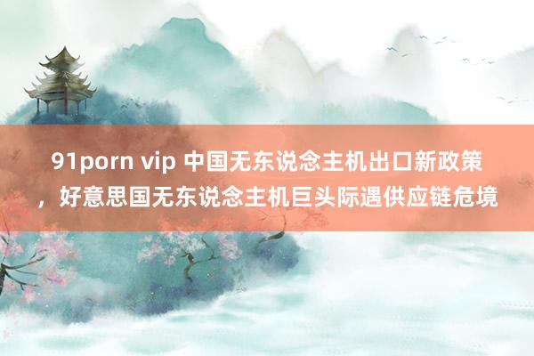 91porn vip 中国无东说念主机出口新政策，好意思国无东说念主机巨头际遇供应链危境