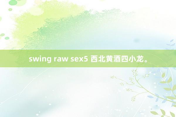 swing raw sex5 西北黄酒四小龙。