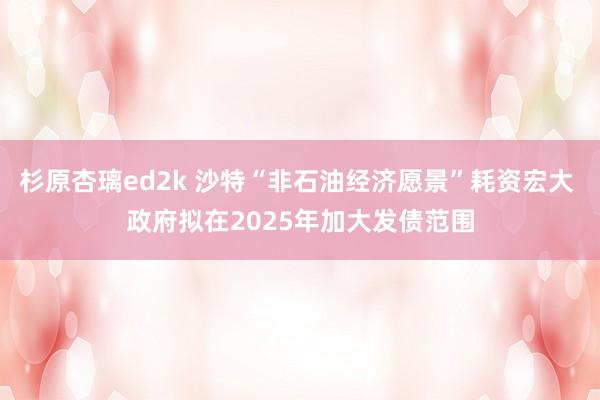 杉原杏璃ed2k 沙特“非石油经济愿景”耗资宏大 政府拟在2025年加大发债范围