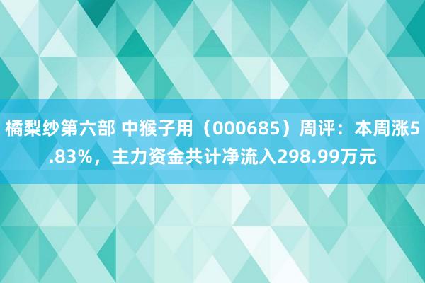 橘梨纱第六部 中猴子用（000685）周评：本周涨5.83%，主力资金共计净流入298.99万元