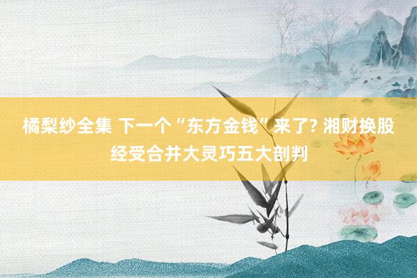 橘梨纱全集 下一个“东方金钱”来了? 湘财换股经受合并大灵巧五大剖判
