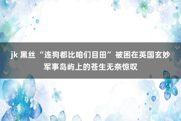 jk 黑丝 “连狗都比咱们目田” 被困在英国玄妙军事岛屿上的苍生无奈惊叹
