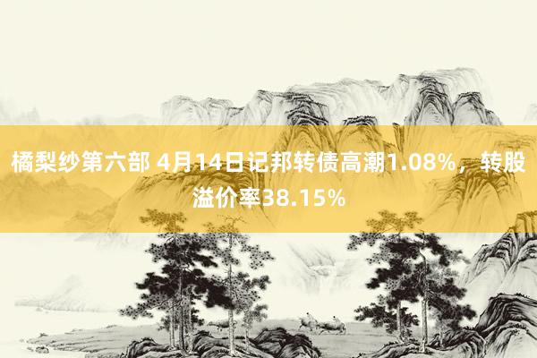 橘梨纱第六部 4月14日记邦转债高潮1.08%,转股溢价率38.15%